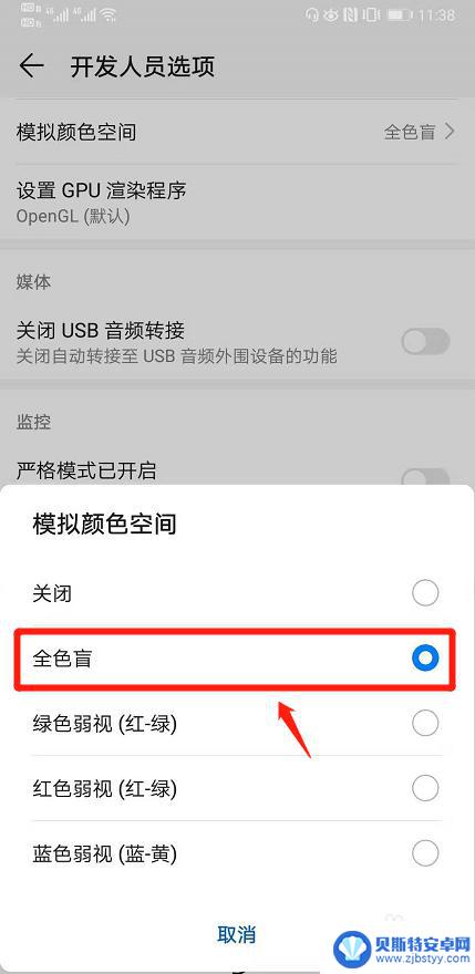 手机怎么设置白屏幕 华为手机黑白屏设置教程