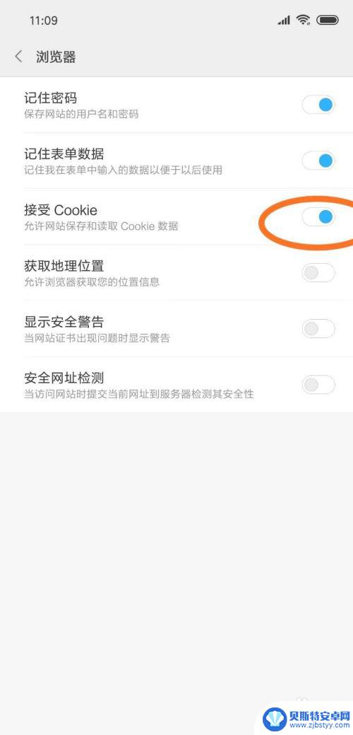 手机如何开启cookie 手机浏览器如何设置接受Cookie