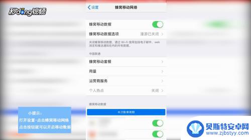 iphone移动数据在哪里打开 如何在苹果手机上开启和关闭移动数据