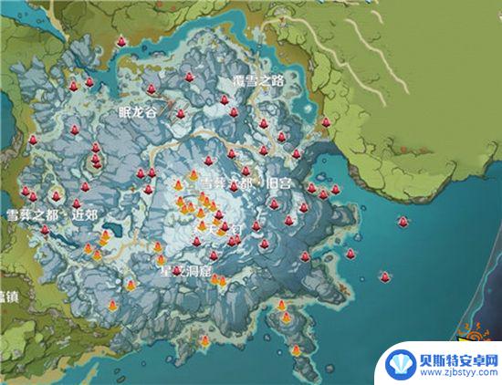 原神中绯红玉髓的位置 原神绯红玉髓采集路线攻略