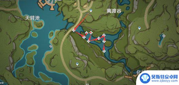 月莲原神采集地点 原神月莲采集路线图