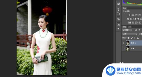 如何手机p图瘦腰 ps快速人物瘦腰教程
