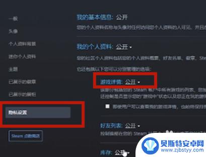 steam怎么不让好友看的游戏 Steam个人游戏动态如何隐藏