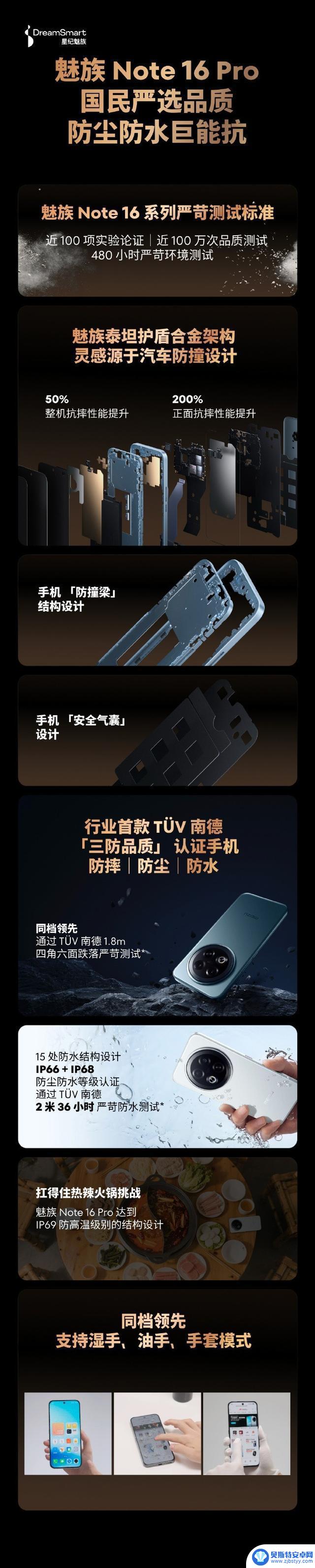 魅族 Note 16 Pro 引领国民三防手机新潮流