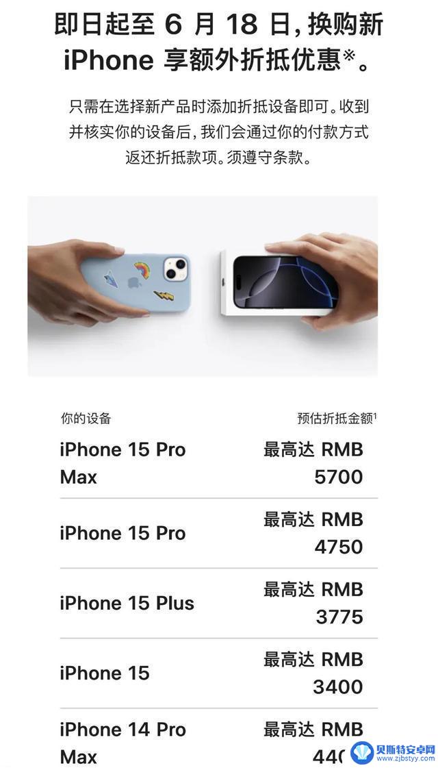 苹果官方宣布:使用iPhone 12或更高版本交换新iPhone,即日起至6月18日享受额外折扣优惠