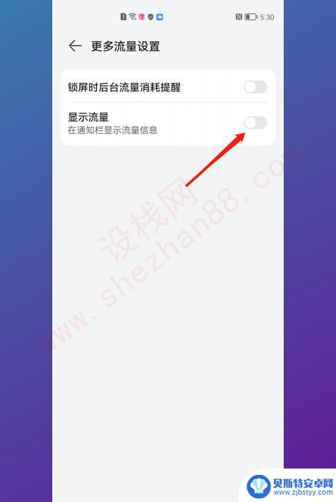 手机流量显示在屏幕上怎么设置 手机流量使用情况怎么显示