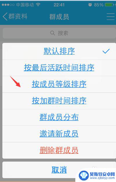 手机QQ群聊列表如何排序 手机QQ群成员按等级排序设置