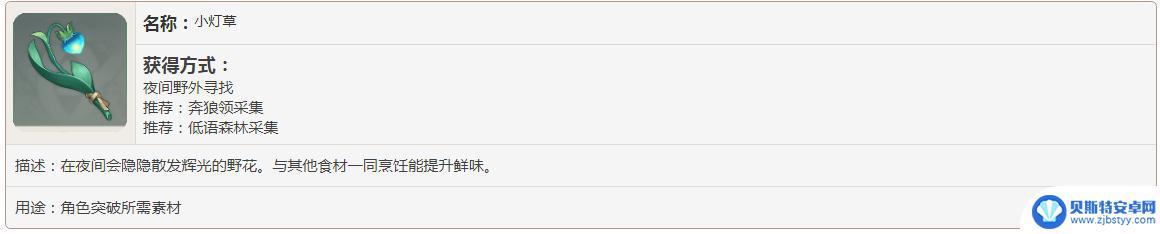 原神小灯草能干嘛 原神小灯草有什么作用