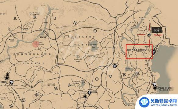 荒野大镖客2矿山 荒野大镖客2 安尼斯堡矿洞地图位置