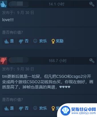 《CS2》上线后Steam差评数猛增 日好评率低达50%