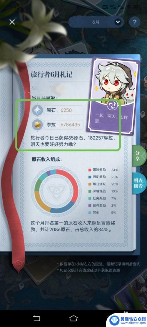 米游社可以看到原石数量吗 米游社当月原石获得数量查询方法